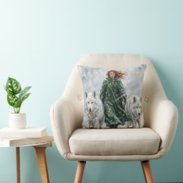 Almofada Pomba da Paz Radiante Lanterna Imbolc Snowdrops Ar