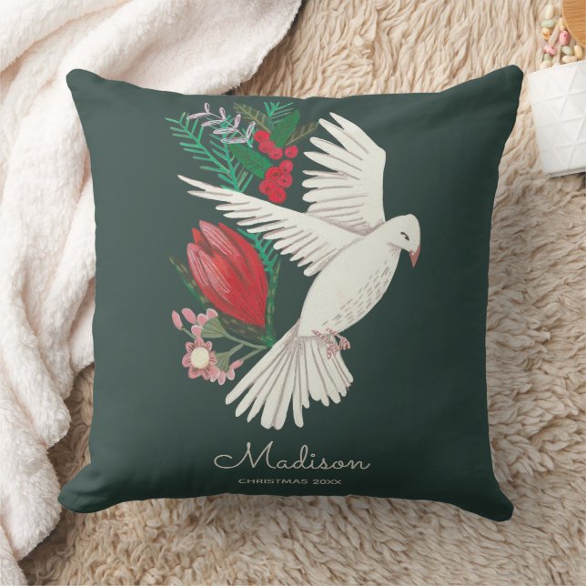Almofada Pombas paz na terra Natal (Cobertor)