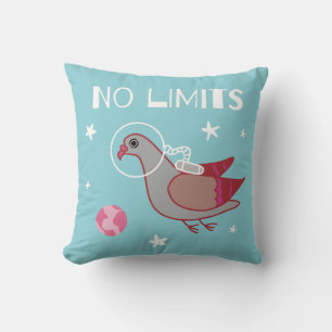 Almofada Pombo no espaço Sem Limites