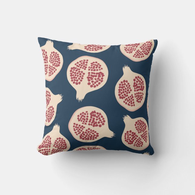Almofada Pomegranate seamless pattern,background with pomeg (Frente)