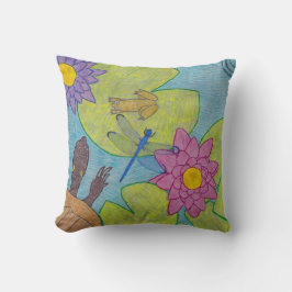Almofada Pond Scene (solteiro) - Travesseiro