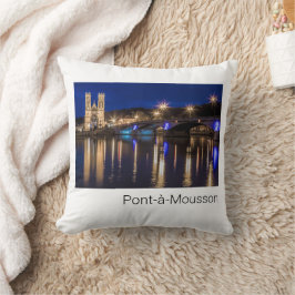 Almofada Pont a Mousson Panorama com Moselle Souvenir