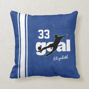 Almofada pontapé para gol personalizado futebol feminino