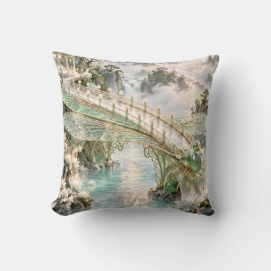 Almofada Ponte de Jardim de Vidro Celadon Libélula