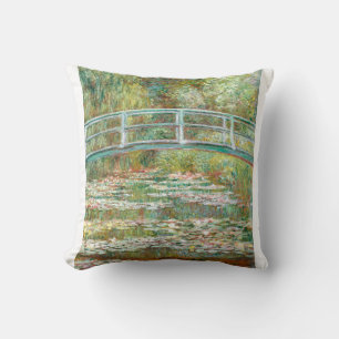 Almofada Ponte sobre um lixão de água por Claude Monet
