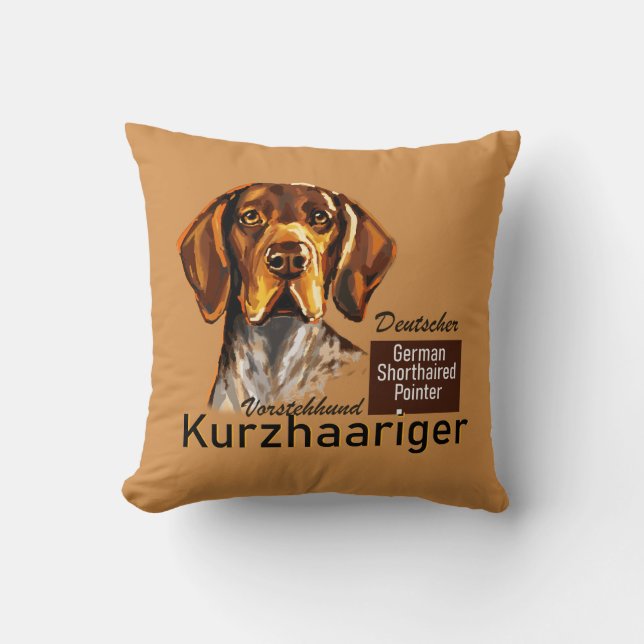 Almofada Ponteiro alemão Shorthired Kurzhaar (Frente)