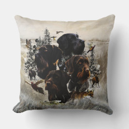 Almofada Ponteiro alemão Wirehaired