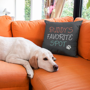 Almofada Ponto Favorito Personalizado para Pets Dog Lover