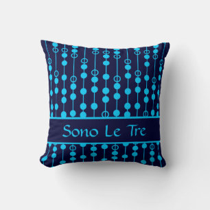 Almofada Ponto linear #3 @ SonoLeTre com monograma