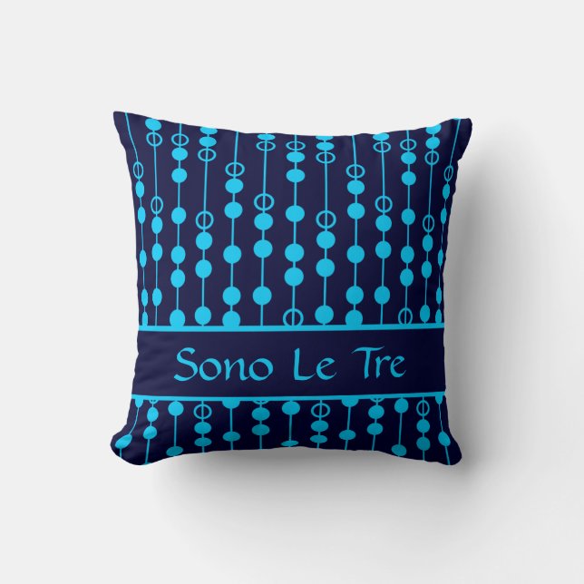 Almofada Ponto linear #3 @ SonoLeTre com monograma (Frente)