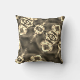 Almofada Pontos brilhantes e formas em tons de bege