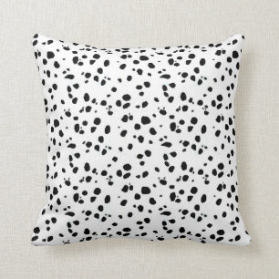 Almofada Pontos Dalmatian, impressão Dalmatian, pele