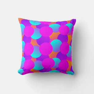 Almofada Pontos de Neon Kids Bolhas Padrão Ombre