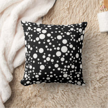 Pontos polka Preto Branco