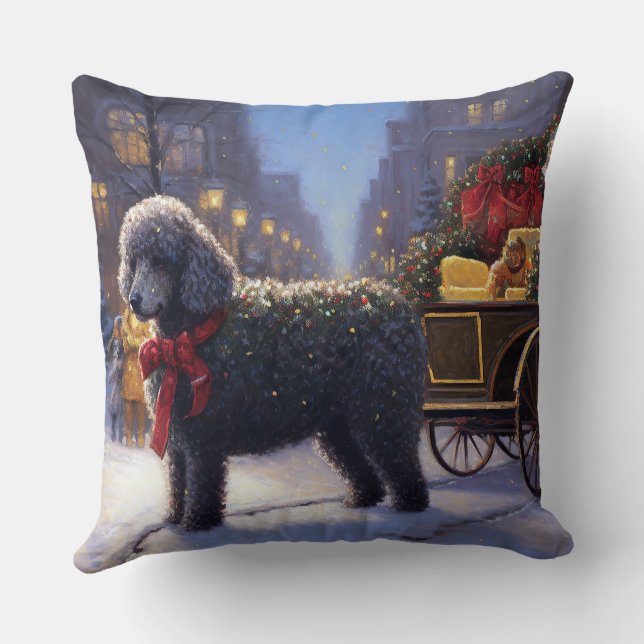 Almofada Poodle Christmas Fesason (Verso)