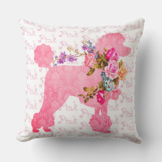 Almofada Poodle Rosa