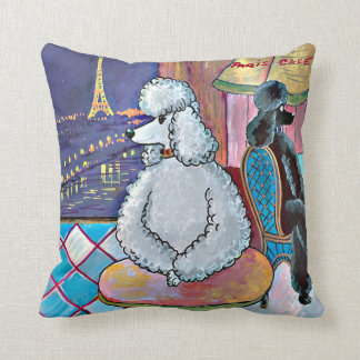 Almofada Poodles em Paris Impressionistas