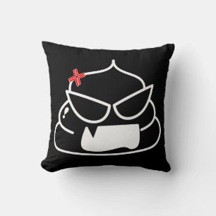 Almofada Poop zangado - Brootsch, o PooPoo