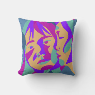 Almofada Pop Art   Duas mulheres   Brilho  Travesseiro deco