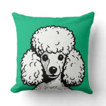 Pop Art Poodle Verde & Branco