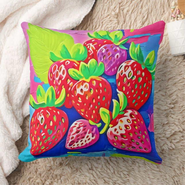 Almofada Pop Art Strawberry (Cobertor)