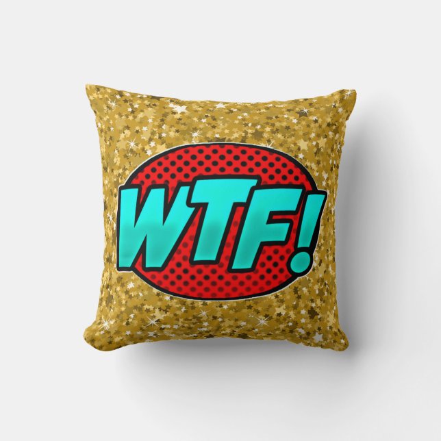 Almofada Pop de Arte de Estilo de Quadrícula Azul Aqua Verm (Frente)