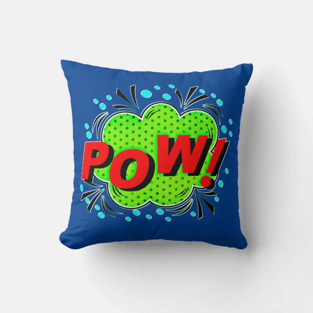 Almofada Pop de Arte de Estilo de Quadrícula Vermelho Verde (Frente)