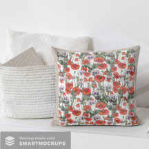 Pópias Vermelhas e Roxas Padrão