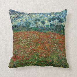 Almofada Poppy Field por Vincent Van Gogh
