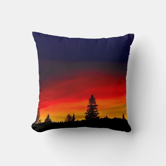 Almofada Por do sol de Yellowstone (Frente)