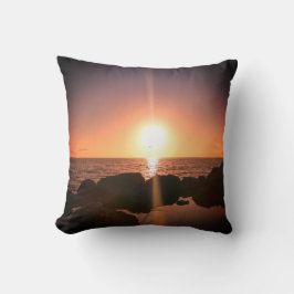 Almofada Pôr do sol na Flórida na praia Fotografia natural