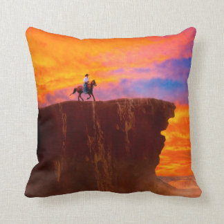 Almofada Pôr do sol ocidental selvagem