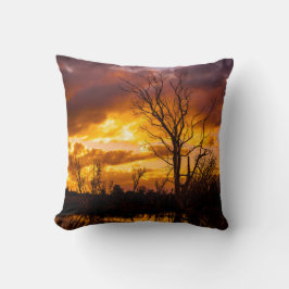 Almofada Pôr do sol pelo lago