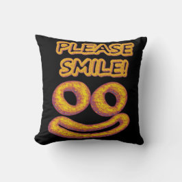 Almofada "Por favor, sorria!" Design bonito. Comprar Agora