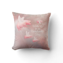 Porcos Voam Um Inacreditável Travesseiro decorativ