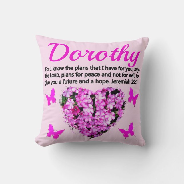 ALMOFADA PORQUE EU CONHEÇO OS PLANOS JEREMIAH 29:11 PERSONA (Frente)