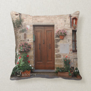 Almofada Porta de madeira Toscânia Italia personalizada