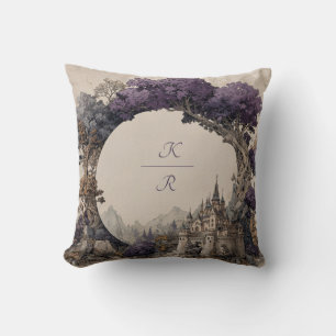 Almofada Portal de Árvore Violeta Vibrante Castelo Capricho