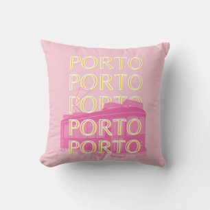 Almofada Porto Viagem Art, Portugal, Rosa, Pritor