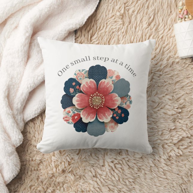 Almofada Positive Affirmation Throw Pillow One Step  (Cobertor)