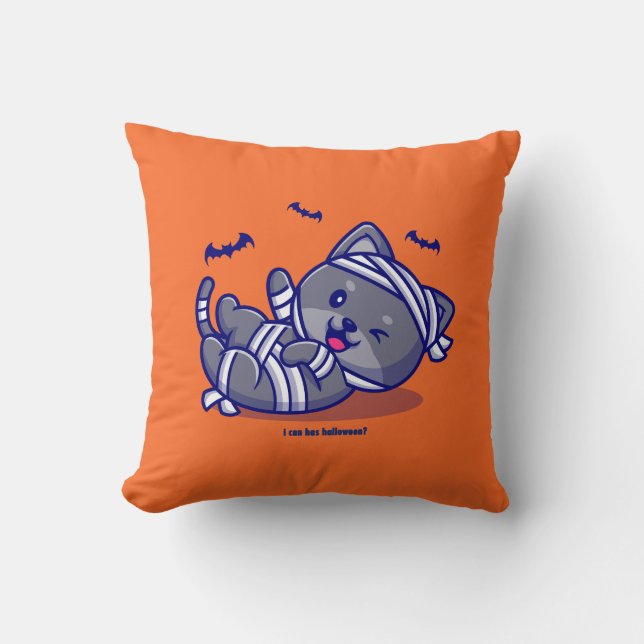 Almofada Posso Ter Halloween? (Frente)
