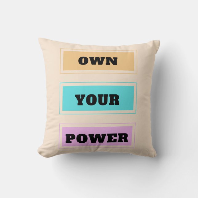 Almofada Possua o seu poder (Frente)