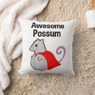 Almofada Possum Incrível Divertido, Fofo. Amante de Animais