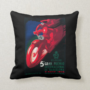 Almofada Poster da motocicleta de 5 Gran Premio Internat'l