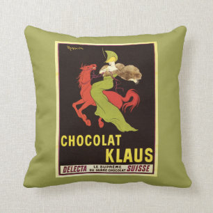Almofada Poster da propaganda de Chocolat Klaus