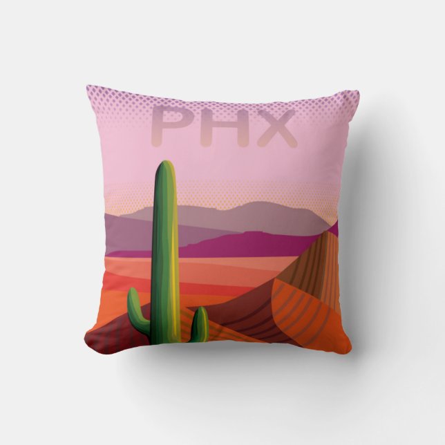 Almofada Poster de viagens da arizona | de Phoenix (Frente)