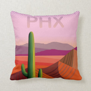 Almofada Poster de viagens da arizona   de Phoenix