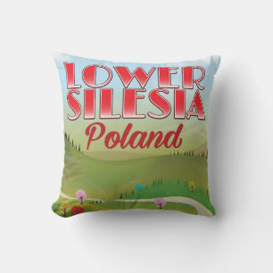 Almofada poster de viagens Polônia da Silésia inferior