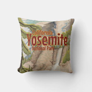 Almofada Poster vintage Yosemite
