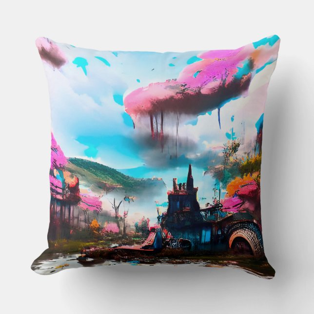 Almofada Posto Apocalyptic Fairy Tale Land (Frente)